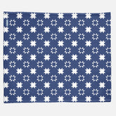 Navy Blue Star Minky Blanket - 50” X 60” Lightweight Blanket